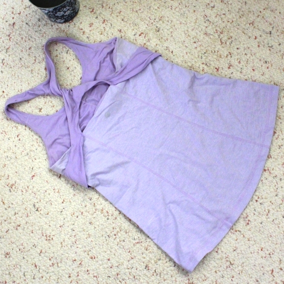 Lululemon Spin Me Tank in Heathered Lilac - Picture 6 of 8